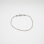 Load image into Gallery viewer, Silver Beaded Snake Chain Bracelet
