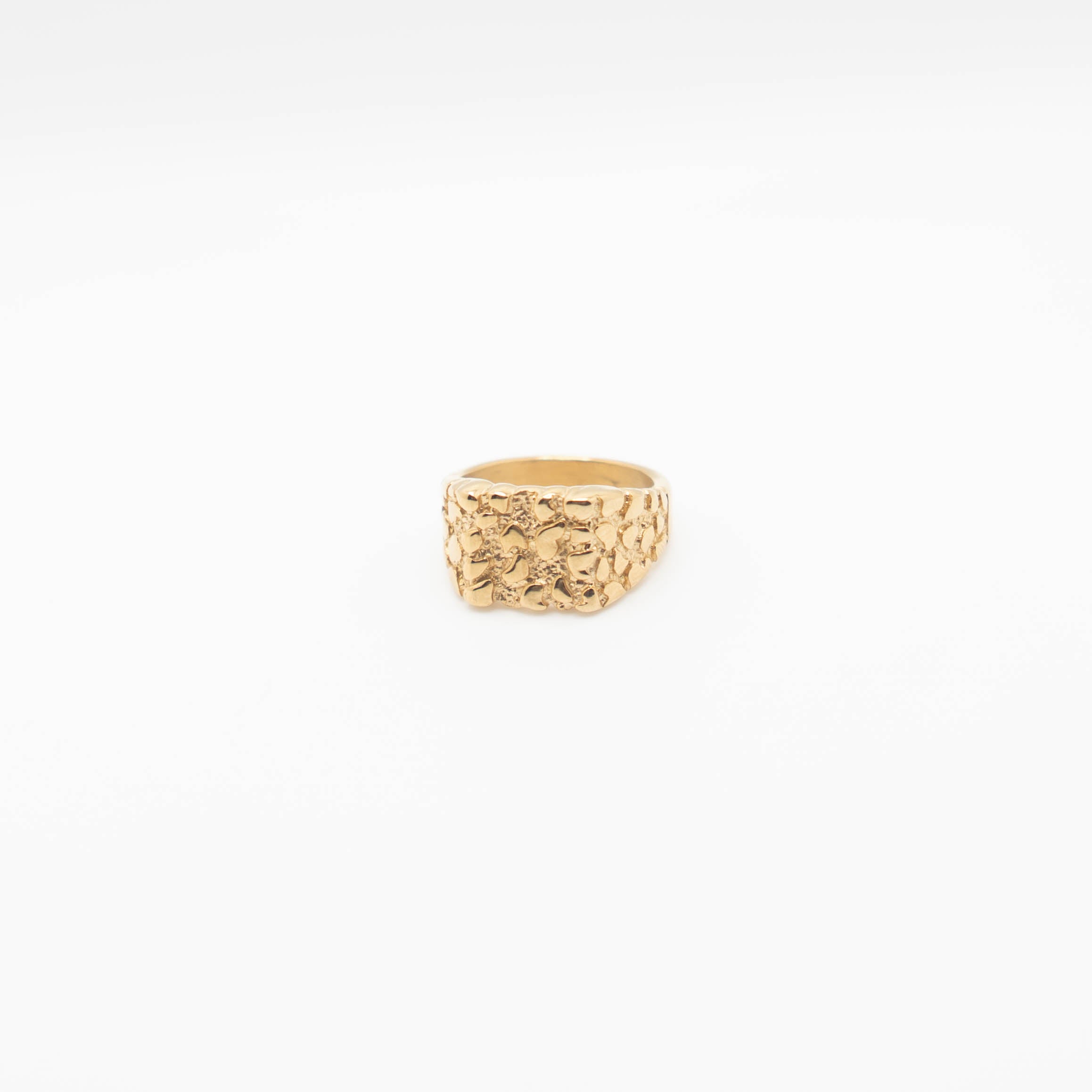 Gold Nugget Signet Ring