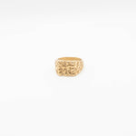 Load image into Gallery viewer, Gold Nugget Signet Ring
