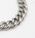 Load image into Gallery viewer, Silver Curb Chain Bracelet
