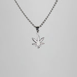 Load image into Gallery viewer, Silver Marijuana Leaf
