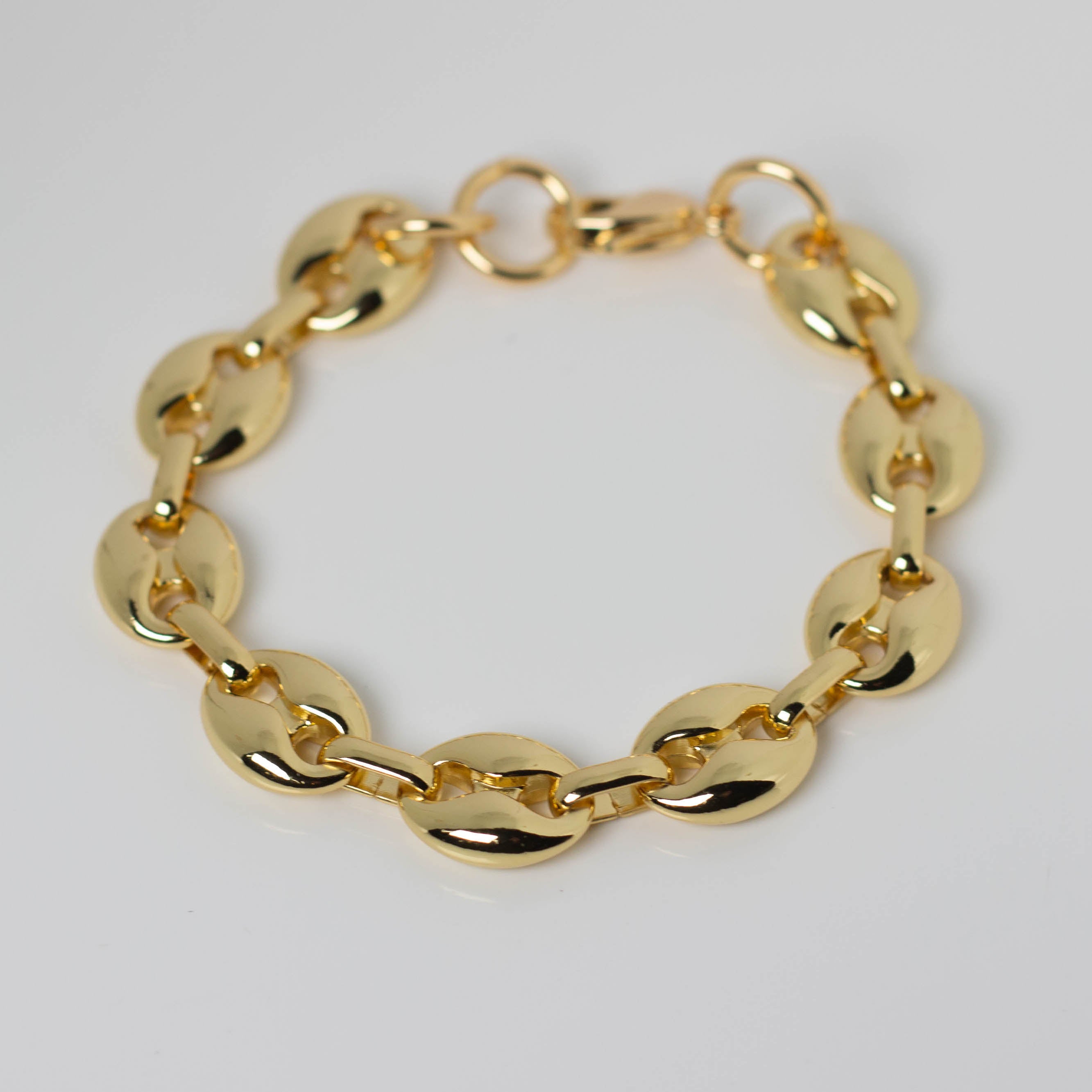 Gold Anchor Chain Bracelet