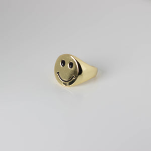 Gold Smiley Ring
