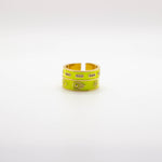 Load image into Gallery viewer, Yellow Enamel Gold Evil Eye Stacks Ring Set
