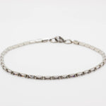Load image into Gallery viewer, Silver Rectangle Tennis Bracelet
