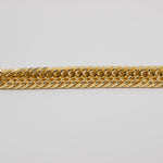 Load image into Gallery viewer, Gold Square Pressed Cuban Chain
