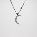 Load image into Gallery viewer, Silver Multi-Pave Moon
