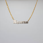 Load image into Gallery viewer, Gold Aquarius Zodiac Necklace
