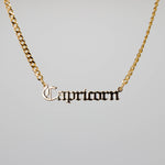Load image into Gallery viewer, Gold Capricorn Zodiac Necklace
