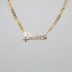 Load image into Gallery viewer, Gold Pisces Zodiac Necklace
