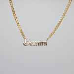Load image into Gallery viewer, Gold Gemini Zodiac Necklace
