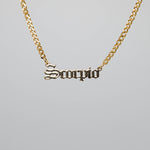 Load image into Gallery viewer, Gold Scorpio Zodiac Necklace
