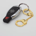 Load image into Gallery viewer, Gold Handcuff Keychain
