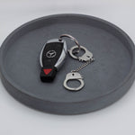 Load image into Gallery viewer, Silver Handcuff Keychain
