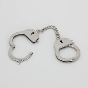 Silver Handcuff Keychain