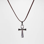 Load image into Gallery viewer, Large Silver String ANKH
